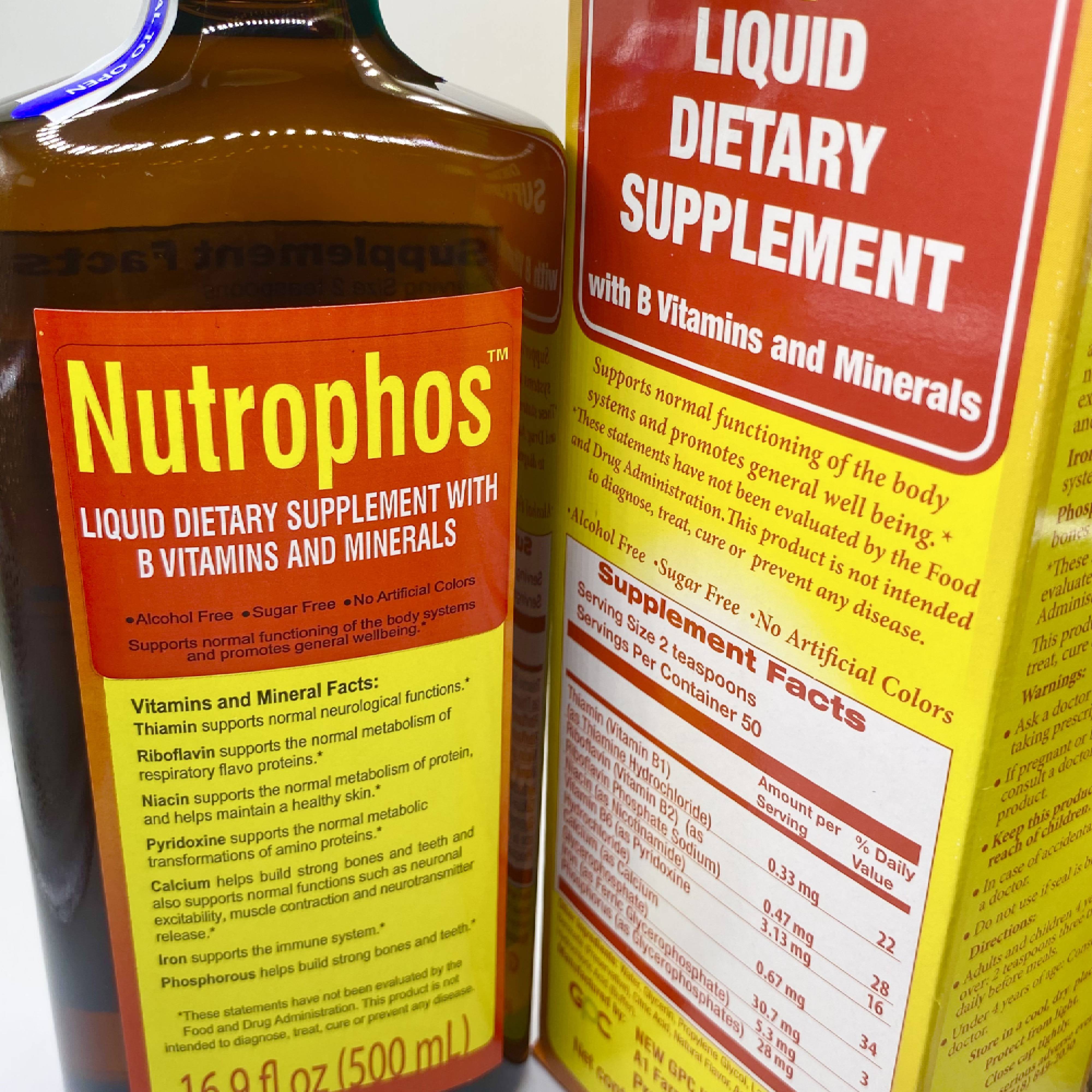 Nutrophos Tonic (500ml) - Nourish Brain & Nerve Health, Cognitive Func